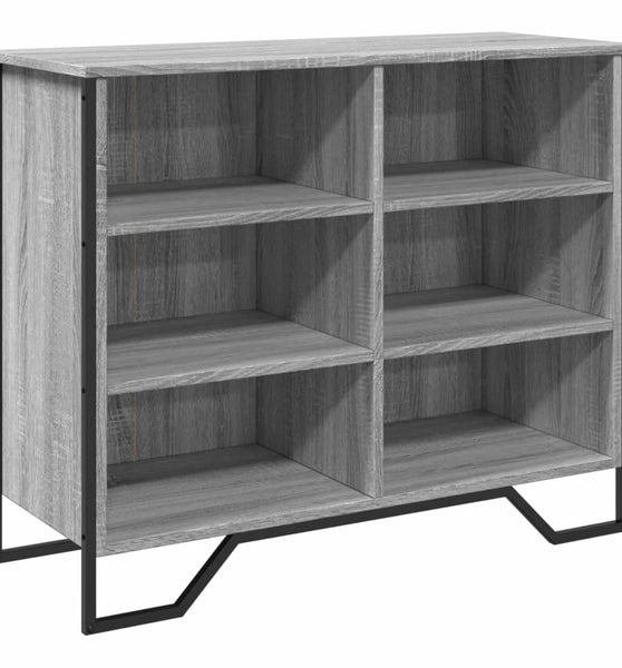 Sideboard Grau Sonoma 91x35,5x74,5 cm Holzwerkstoff