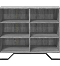 Sideboard Grau Sonoma 91x35,5x74,5 cm Holzwerkstoff