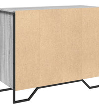 Sideboard Grau Sonoma 91x35,5x74,5 cm Holzwerkstoff