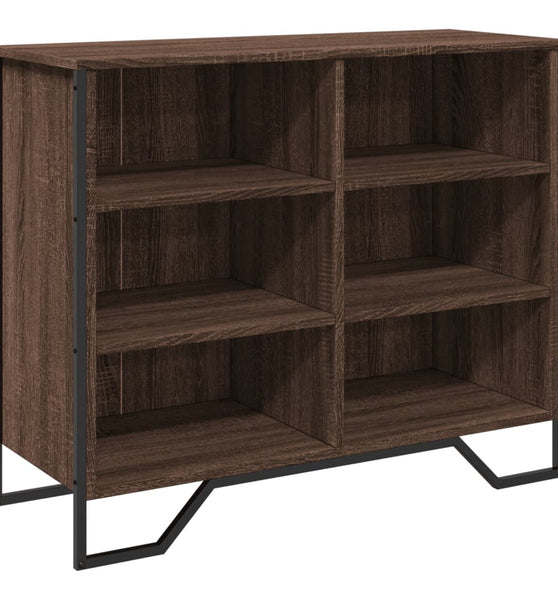 Sideboard Braun Eichen-Optik 91x35,5x74,5 cm Holzwerkstoff