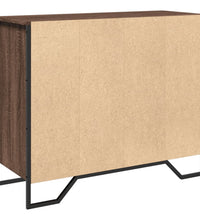 Sideboard Braun Eichen-Optik 91x35,5x74,5 cm Holzwerkstoff