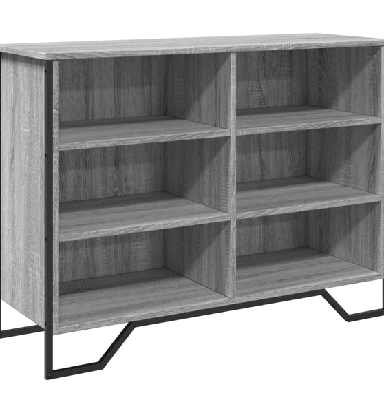 Sideboard Grau Sonoma 101x35,5x74,5 cm Holzwerkstoff