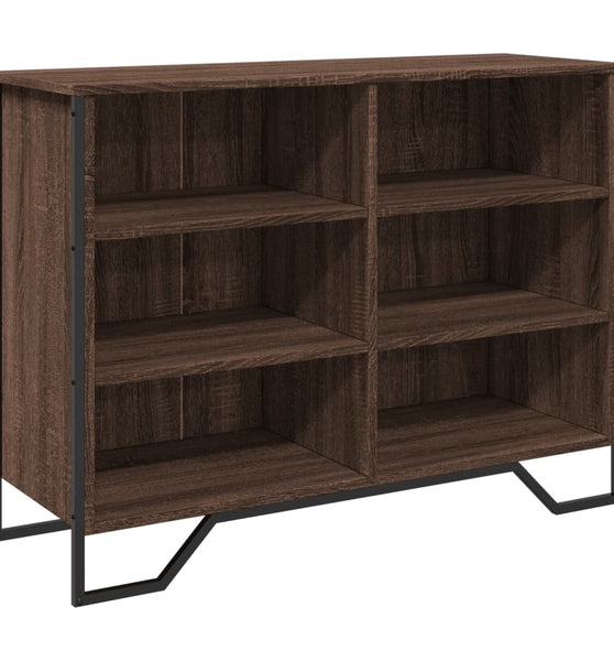 Sideboard Braun Eichen-Optik 101x35,5x74,5 cm Holzwerkstoff