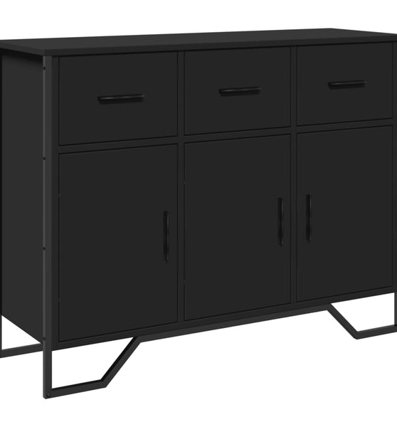 Sideboard Schwarz 97x32,5x74,5 cm Holzwerkstoff