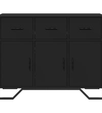 Sideboard Schwarz 97x32,5x74,5 cm Holzwerkstoff