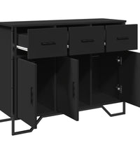 Sideboard Schwarz 97x32,5x74,5 cm Holzwerkstoff