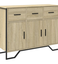 Sideboard Sonoma-Eiche 97x32,5x74,5 cm Holzwerkstoff