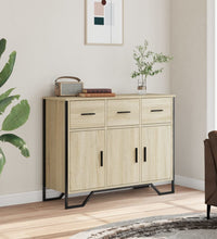 Sideboard Sonoma-Eiche 97x32,5x74,5 cm Holzwerkstoff