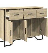 Sideboard Sonoma-Eiche 97x32,5x74,5 cm Holzwerkstoff