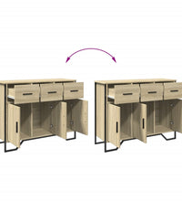 Sideboard Sonoma-Eiche 97x32,5x74,5 cm Holzwerkstoff