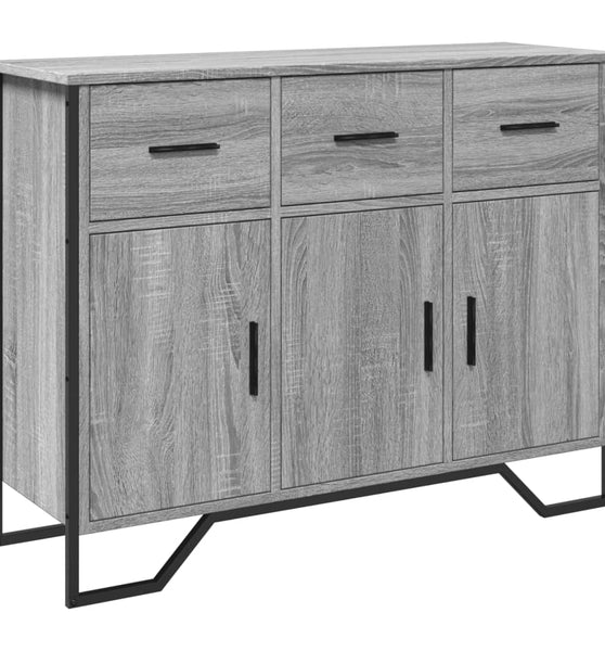 Sideboard Grau Sonoma 97x32,5x74,5 cm Holzwerkstoff