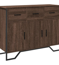 Sideboard Braun Eichen-Optik 97x32,5x74,5 cm Holzwerkstoff