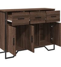 Sideboard Braun Eichen-Optik 97x32,5x74,5 cm Holzwerkstoff