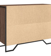 Sideboard Braun Eichen-Optik 97x32,5x74,5 cm Holzwerkstoff