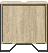 Waschbeckenunterschrank Sonoma-Eiche 60x35x60 cm Holzwerkstoff