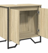 Waschbeckenunterschrank Sonoma-Eiche 60x35x60 cm Holzwerkstoff