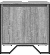 Waschbeckenunterschrank Grau Sonoma 60x35x60 cm Holzwerkstoff