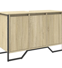 Waschbeckenunterschrank Sonoma-Eiche 91x35x60 cm Holzwerkstoff