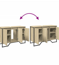 Waschbeckenunterschrank Sonoma-Eiche 91x35x60 cm Holzwerkstoff