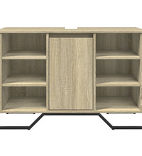 Waschbeckenunterschrank Sonoma-Eiche 91x35x60 cm Holzwerkstoff