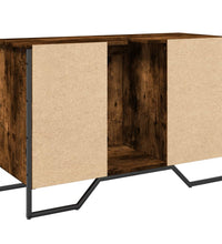 Waschbeckenunterschrank Räuchereiche 91x35x60 cm Holzwerkstoff