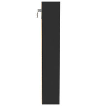 Vitrinenschrank Schwarz 100x8,5x50 cm Holzwerkstoff