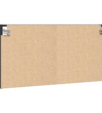 Vitrinenschrank Schwarz 100x8,5x50 cm Holzwerkstoff