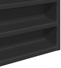 Vitrinenschrank Schwarz 100x8,5x50 cm Holzwerkstoff