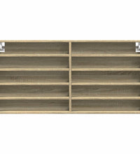 Vitrinenschrank Sonoma-Eiche 100x8,5x50 cm Holzwerkstoff