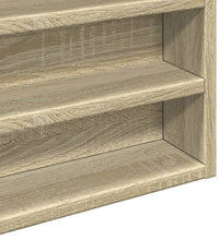 Vitrinenschrank Sonoma-Eiche 100x8,5x50 cm Holzwerkstoff
