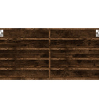 Vitrinenschrank Räuchereiche 100x8,5x50 cm Holzwerkstoff