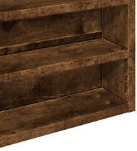 Vitrinenschrank Räuchereiche 100x8,5x50 cm Holzwerkstoff