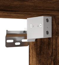 Vitrinenschrank Räuchereiche 100x8,5x50 cm Holzwerkstoff
