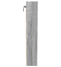 Vitrinenschrank Grau Sonoma 100x8,5x50 cm Holzwerkstoff