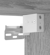 Vitrinenschrank Grau Sonoma 100x8,5x50 cm Holzwerkstoff