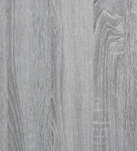 Vitrinenschrank Grau Sonoma 100x8,5x50 cm Holzwerkstoff