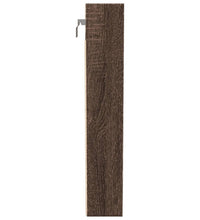 Vitrinenschrank Braun Eichen-Optik 100x8,5x50 cm Holzwerkstoff