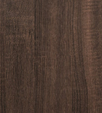 Vitrinenschrank Braun Eichen-Optik 100x8,5x50 cm Holzwerkstoff