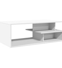 Couchtisch Weiß 102x55x35 cm Holzwerkstoff