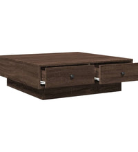 Couchtisch Braun Eichen-Optik 90x90x28 cm Holzwerkstoff