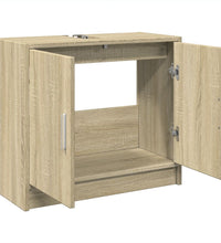 Waschbeckenunterschrank Sonoma-Eiche 63x29x55 cm Holzwerkstoff