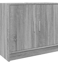 Waschbeckenunterschrank Grau Sonoma 63x29x55 cm Holzwerkstoff