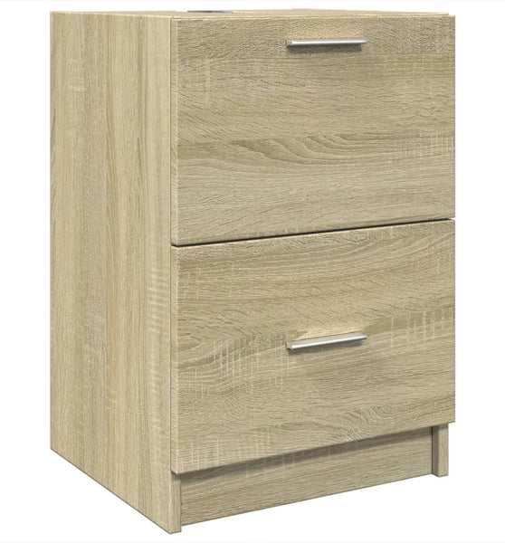 Waschbeckenunterschrank Sonoma-Eiche 40x37x59 cm Holzwerkstoff