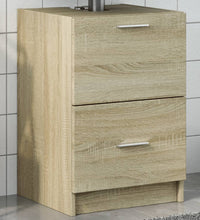 Waschbeckenunterschrank Sonoma-Eiche 40x37x59 cm Holzwerkstoff