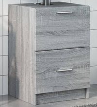 Waschbeckenunterschrank Grau Sonoma 40x37x59 cm Holzwerkstoff