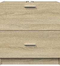 Waschbeckenunterschrank Sonoma-Eiche 59x37x59 cm Holzwerkstoff