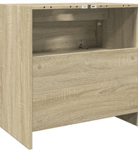 Waschbeckenunterschrank Sonoma-Eiche 59x37x59 cm Holzwerkstoff