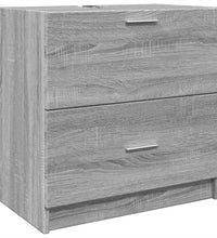 Waschbeckenunterschrank Grau Sonoma 59x37x59 cm Holzwerkstoff