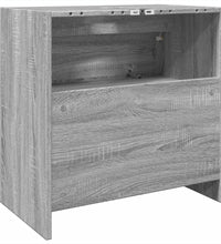 Waschbeckenunterschrank Grau Sonoma 59x37x59 cm Holzwerkstoff