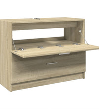 Waschbeckenunterschrank Sonoma-Eiche 78x37x59 cm Holzwerkstoff